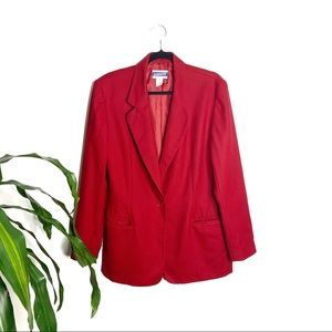 Pendleton┃Vintage Red Wool Blazer